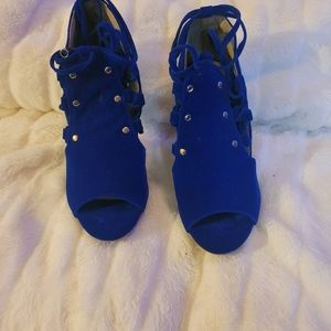 Women Royal Blue Heels